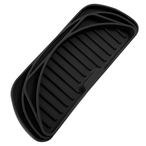 Homoyoyo Silikon Tropfmatte Kühlschrank Wasserabsorbierend Zuschneidbar Tropfschale Schutz für Wasserspender Eiswürfelbereiter Vielseitig Rutschfest Langlebig Schwarz von Homoyoyo