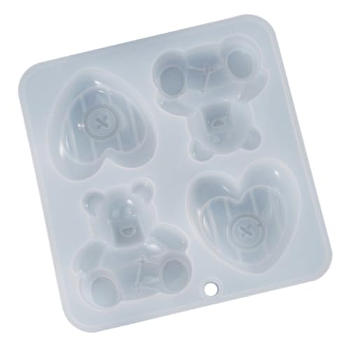 Homoyoyo Silikonform Bär DIY Mold aus Hochwertigem Langlebigem Lebensmittelechtem Silikon Antihaftbeschichtet Leicht zu Reinigen für Basteln Fondant Schokolade von Homoyoyo