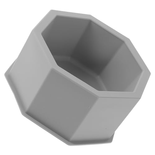 Homoyoyo Silikonform Blumentopf Gießform DIY Sechseckiger Pflanzenkübel Bastelset Glatte Oberfläche Einfach zu Entformen für Dekorationen mit Glitzer und Pigmenten Handwerkszubehör von Homoyoyo