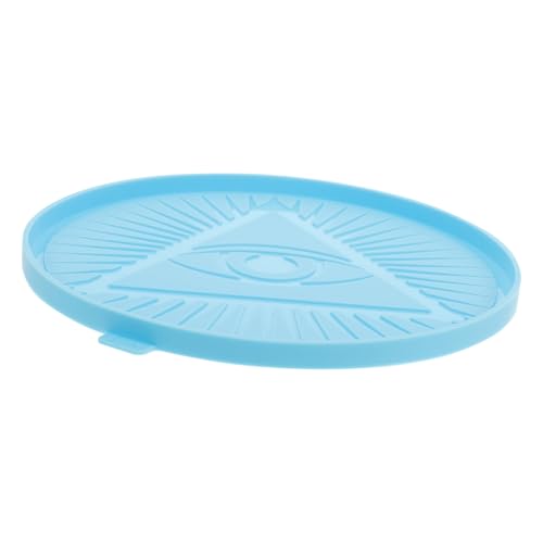 Homoyoyo Silikonform DIY Eye Pattern Wanddeko Gießform für Basteln Kunsthandwerk Rundes Ornament Flexible Details Praktische Wandkunst Blau DIY Bastelset von Homoyoyo