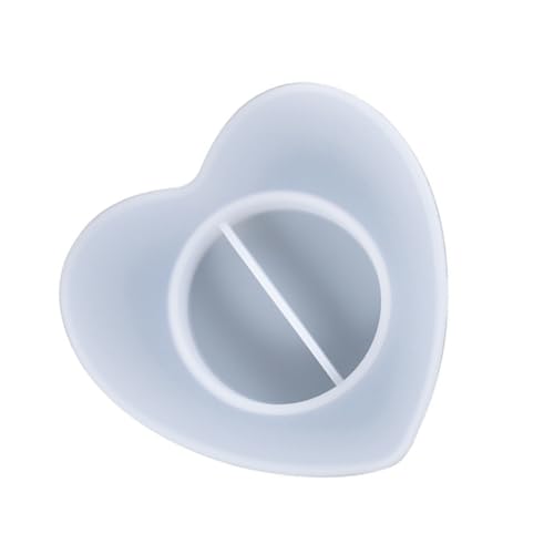 Homoyoyo Silikonform Herz Kerzenhalter DIY Kerzengießen Epoxidharzform für Teelicht Ständer Handgemacht Wohnkultur Basteln Geschenkidee von Homoyoyo