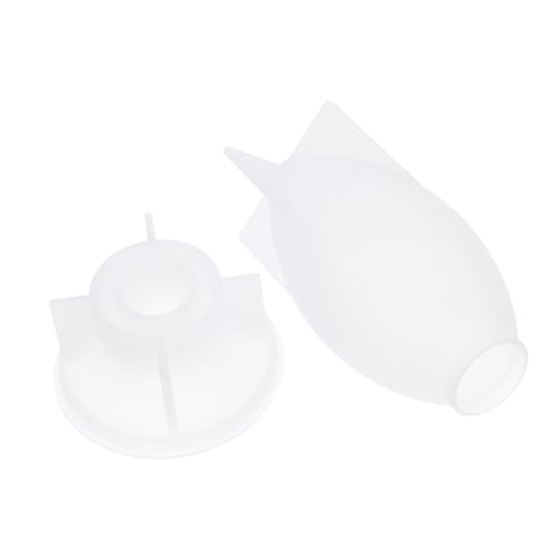 Homoyoyo Silikonform Hitzebeständige DIY Epoxidharz Lampenform mit Stabilem Sockel Vielseitige Glühbirnenform für Kerzen Seife Blumen und Resin Kunsthandwerk von Homoyoyo