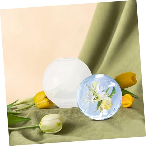 Homoyoyo Silikonform Kugelform Einteilig Hochtransparent Epoxidharz Gießform DIY Bastel Ballform Wiederverwendbar Für Schmuck Kerzen Seifen Handwerk von Homoyoyo