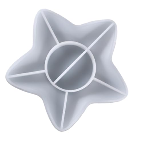 Homoyoyo Silikonform Meerjungfrau Stern Tablett DIY Epoxidharz Gießform Leicht Kompakt Glatt Ohne Grat Für Anfänger Und Profis Kreative Heimdekoration von Homoyoyo