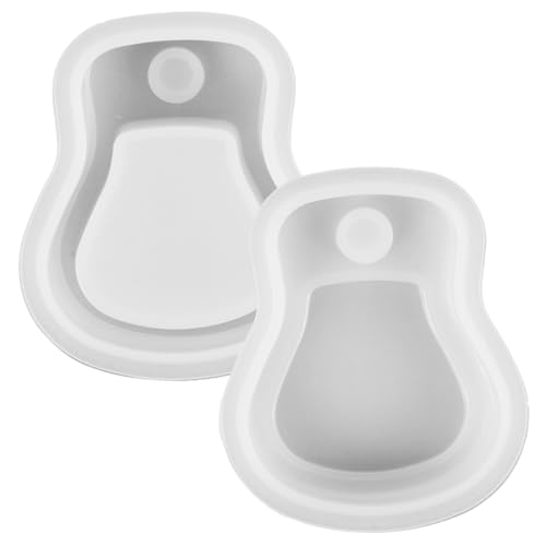 Homoyoyo Silikonform für Schmuckbox Gitarrenform Reusable Epoxidharz Gießform DIY Basteln Leicht Kompakt Detailreich für Schmuckaufbewahrung von Homoyoyo