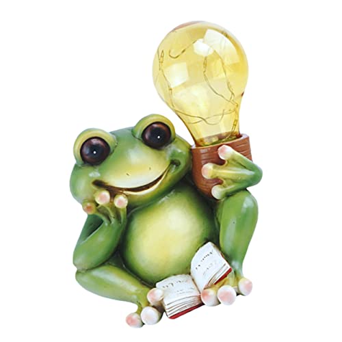 Homoyoyo Solar Frog Lamp Wasserdichte Gartenlampe Mit Kreativem Froschdesign Für Außenbereiche Für Gartenbeleuchtung Und Partys Energieeffiziente Solarleuchte Für Jeden Anlass von Homoyoyo