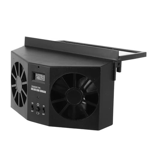 Homoyoyo Solarbetriebener Auto Lüfter Effizienter Auspuffventilator mit Stilvollem Design für Frische Luft im Fahrzeug und Langlebigschwarz Homoyoyo Solarbetriebener Auto Lüfter Effizienter Auspuffventilator mit Stilvollem Design für Frische Luft im Fahrzeug und Langlebigschwarz von Homoyoyo