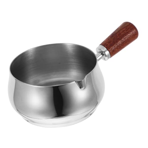 Homoyoyo Soßenbecher Japanischer Kochtopf Mini Kochtopf Mit Ausgießer Mini Saucentopf Edelstahl Soßentopf Soßentopf Heißtopf Soße Milchkochgeschirr Milchwärmertopf Silber Holz Homoyoyo Soßenbecher Japanischer Kochtopf Mini Kochtopf Mit Ausgießer Mini Saucentopf Edelstahl Soßentopf Soßentopf Heißtopf Soße Milchkochgeschirr Milchwärmertopf Silber Holz von Homoyoyo
