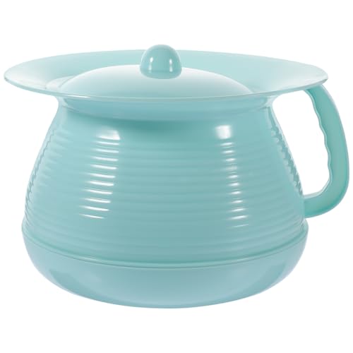 Homoyoyo Spittoon Toilettenbettpfannen für ältere Menschen Toilettensitz für ältere Menschen Kunststoff Mülleimer Blumeneimer Kunststoff Spittoon Toiletteneimer Topf für Urin Zuhause Spittoon Abdeckung Kammer Topf Auto von Homoyoyo
