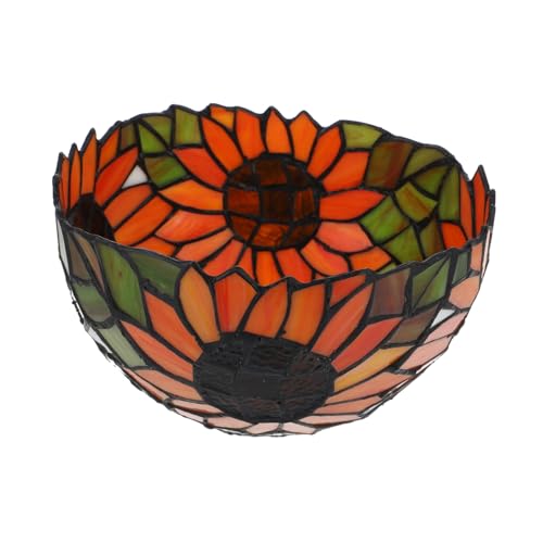 Homoyoyo Stil Buntglas Lampenschirm Sonnenblume Deckenleuchte Lampenglas Schutz Fassung Glaslampenschirm Wohnraum Deko Lichtabdeckung Homoyoyo Stil Buntglas Lampenschirm Sonnenblume Deckenleuchte Lampenglas Schutz Fassung Glaslampenschirm Wohnraum Deko Lichtabdeckung von Homoyoyo