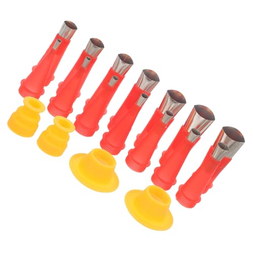 Homoyoyo Teiliges Caulk Kit mit Edelstahl Silikon düsen Präzises Spritzdüsen reparaturset mit Basis und Schutzabdeckung Multifunktionales Abdichtungs Finishwerkzeug für Fenster Türfugen von Homoyoyo