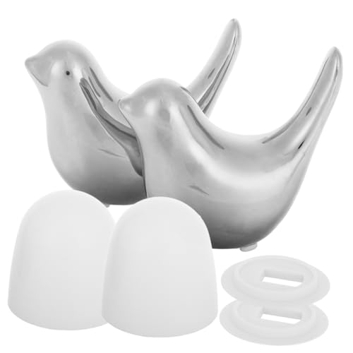 Homoyoyo Toilettenbolzen Abdeckkappen Vogel Design Silber Dekorative Wc Schraubenabdeckung Langlebige Ersatzkappen Einfache Montage Passend für Badezimmer Toilettenbolzen Homoyoyo Toilettenbolzen Abdeckkappen Vogel Design Silber Dekorative Wc Schraubenabdeckung Langlebige Ersatzkappen Einfache Montage Passend für Badezimmer Toilettenbolzen von Homoyoyo