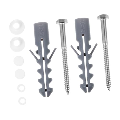 Homoyoyo Toilettensitz Befestigungsschrauben Stabile Langlebige Wc Sitz Montageschrauben Ersatzbolzen für Toilettensitz Reparatur Einfache Installation Passend für Standardtoiletten von Homoyoyo