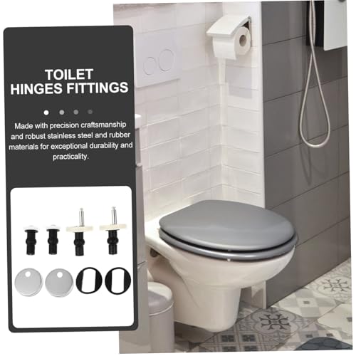 Homoyoyo Toilettensitz Schrauben aus Rostfreiem Stahl mit Gummimaterial Wc sitz Befestigungsschrauben und Scharniere Langlebiges Reparatur Einfache Montage und Festen Halt Homoyoyo Toilettensitz Schrauben aus Rostfreiem Stahl mit Gummimaterial Wc sitz Befestigungsschrauben und Scharniere Langlebiges Reparatur Einfache Montage und Festen Halt von Homoyoyo
