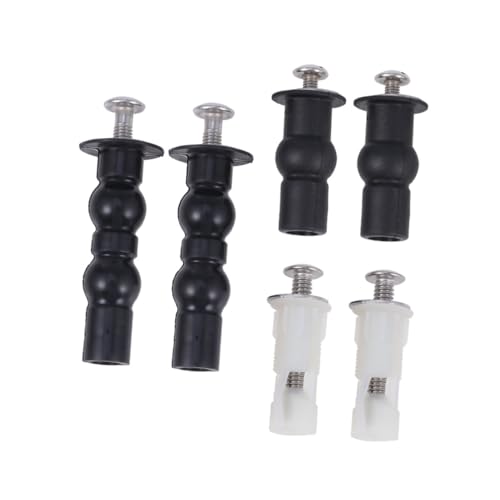 Homoyoyo Toilettensitz Schrauben mit Gummi Nylon expansionsschrauben Langlebige Wc Deckel Befestigung Ersatzset Kompatibel für Standard toilettendeckel Badezimmer Zubehör von Homoyoyo