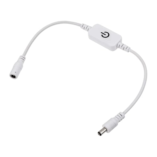 Homoyoyo Touch Sensor Dimmer LED Schalter Dc für LED Lichtband bis Einfache Installation ohne Löten Störungsfrei Dimmbar Weiß Langlebiger Berührungsregler für Schreibtischlampen und von Homoyoyo