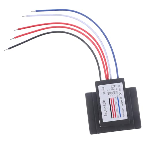Homoyoyo Touch Sensor Schalter Dimmbar für LED Spiegel Schreibtischlampen mit Touch steuerung Stufenlos Dimmbar Langlebig aus PC und Kupfer Einfache Montage für Badezimmer und Büro von Homoyoyo