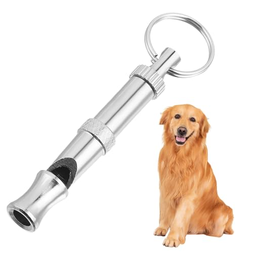 Homoyoyo Training Tragbarer Trainer Einstellbare Metall Tonhöhe Haustier Silber Pfeife Hund von Homoyoyo