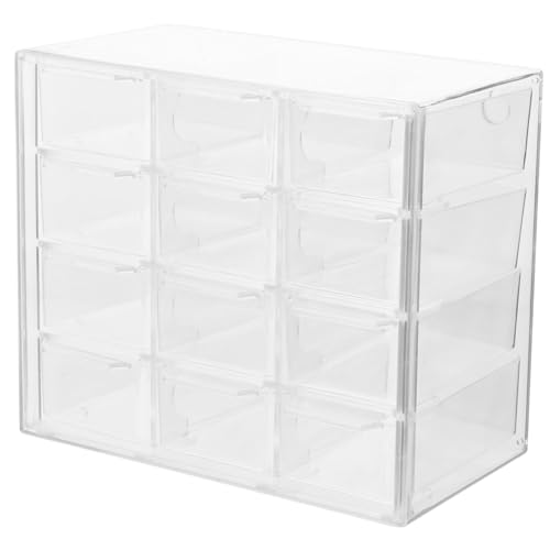 Homoyoyo Transparente Fächer Schubladen Aufbewahrungsbox mit Herausnehmbaren Einsätzen Multifunktionaler Organizer für Kosmetik Schmuck und Bastelbedarf Robustes Desktop Homoyoyo Transparente Fächer Schubladen Aufbewahrungsbox mit Herausnehmbaren Einsätzen Multifunktionaler Organizer für Kosmetik Schmuck und Bastelbedarf Robustes Desktop von Homoyoyo