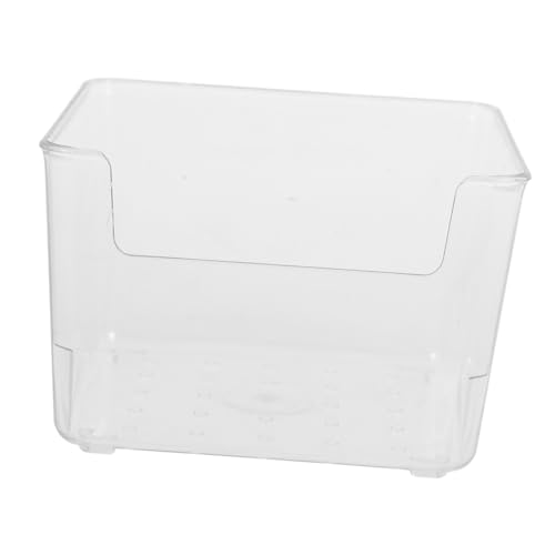 Homoyoyo Transparente Memo Pad Aufbewahrungsbox Kunststoff Organizer Schreibtisch Notizblock Halter Praktisch und Langlebig für Bürobedarf und Papierklammern von Homoyoyo