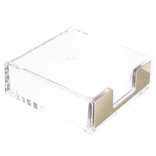 Homoyoyo Transparenter Memo Pad Halter aus Acryl mit Büroklammer organizer Stabiler Notizzettelspender für Schreibtisch Bürobedarf Kompakter Organizer zur Praktischen Aufbewahrung Goldene Homoyoyo Transparenter Memo Pad Halter aus Acryl mit Büroklammer organizer Stabiler Notizzettelspender für Schreibtisch Bürobedarf Kompakter Organizer zur Praktischen Aufbewahrung Goldene von Homoyoyo