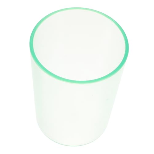 Homoyoyo Transparenter Zahnbürstenbecher für Erwachsene und Kreativer Mundspülbecher aus Robustem Lebensmittelechtem Elegantem Grün für Badezimmer und Trinkbecher von Homoyoyo