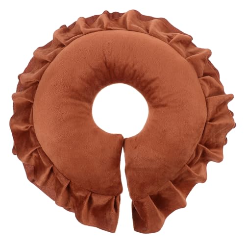 Homoyoyo U förmiges Massage gesichtskissen mit Ergonomischer Nackenstütze Abnehmbarem Bezug Komfortablem Design für Massageliege Einsetzbar für Spa und Massagebett in Braun von Homoyoyo
