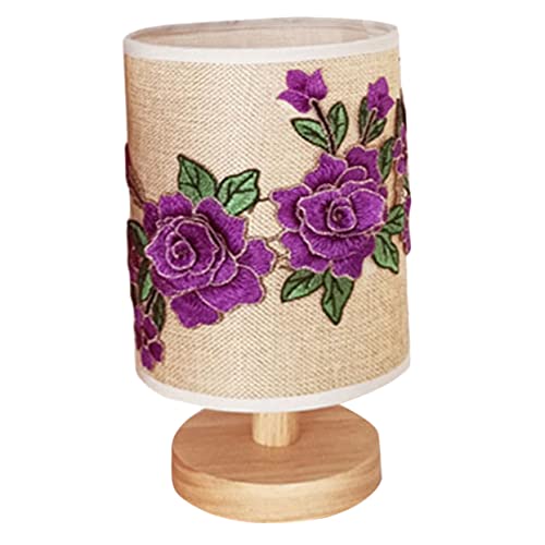 Homoyoyo USB Tischlampe mit Blumenmuster Dimmbar Tragbare Nachttischlampe für Schlafzimmer und Kinderzimmer Dekorative Schreibtischlampe für Wohnräume und von Homoyoyo