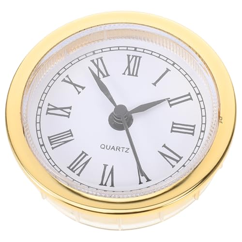 Homoyoyo Runder Uhreneinsatz Mit Uhrwerk Ersatzuhrenkopf Mit Römischen Zahlen Hochwertiger Uhrenkopfeinsatz Ohne Batterie Vintage-Stil Für Heimwerkerarbeiten von Homoyoyo