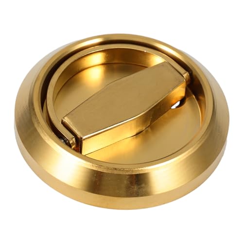 Homoyoyo Unsichtbares Türschloss Bündiger Zuggriff Tragbares Türschloss Hoteltürschloss Unsichtbare Schranktürgriffe Ringschlösser Fingertürgriff Schlafzimmertürschloss Goldener von Homoyoyo