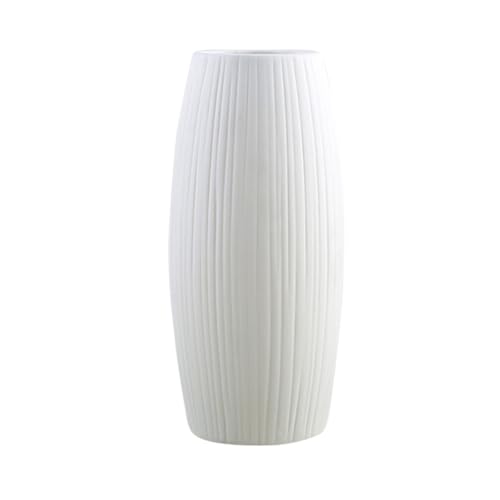 Homoyoyo Vase Hoch 18 cm Keramik Blumenvase Keramische Blumenvase Dekorativer Strukturiertes Vase- Tischplatte für Home Office Keramikvase Keramikvase von Homoyoyo