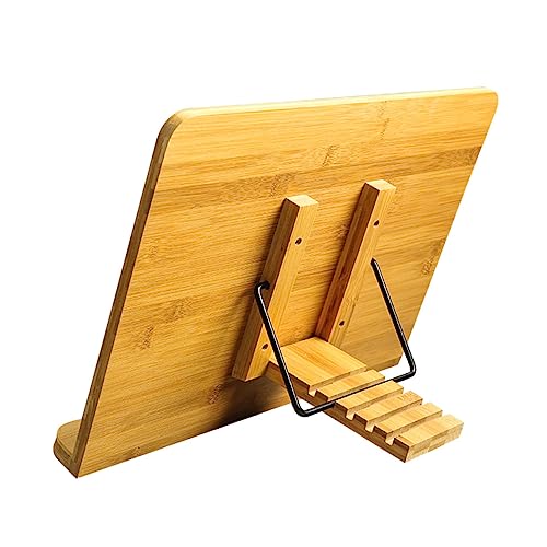 Homoyoyo Verstellbarer Buchständer aus Hochwertigem Holz Neigbar Desktop Leseständer und Malbrett Ergonomisch für Komfortables Lesen und Zeichnen Stabil und Langlebig als von Homoyoyo