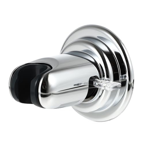Homoyoyo Verstellbarer Handbrausehalter mit Vakuum Saugnapf für Glatte Oberflächen Bohrfreier Duschkopfhalter aus Langlebigem Aluminium Flexibel Justierbarer Duschkopfhalter für Bad und von Homoyoyo
