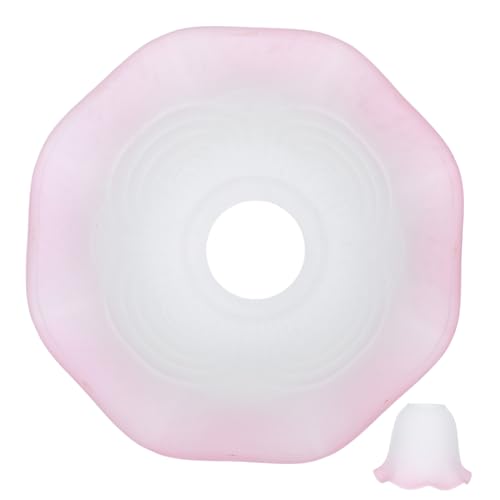 Homoyoyo Vintage Blumenglas Lampenschirm Frosted Glas Abdeckung Lampenschirm Ersatz Öffnung für Deckenventilator Wandleuchte Stehleuchte Wohnzimmer Esszimmer Flur von Homoyoyo