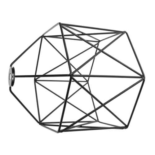 Homoyoyo Vintage Eisendraht Lampenschirm Hexagonal Lichtschutz Metallgitter Decken und Wandleuchte Flexibel Für Büro Bauernhaus Flur Beleuchtung von Homoyoyo