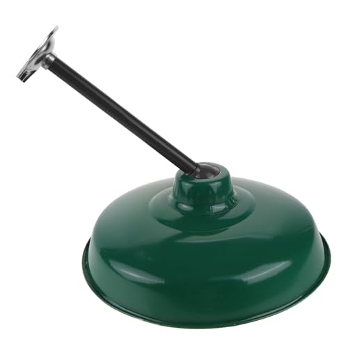 Homoyoyo Vintage Grüner Emaille Lampenschirm Wetterfest für Straßenlaterne Außen Langlebiger Metall Schirm mit Breitem Lichtbereich Einfach zu Reinigen und Bulbwechselfreundlich für von Homoyoyo