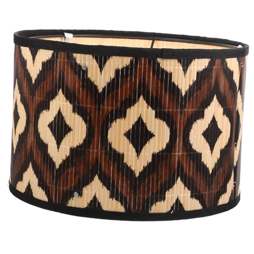 Homoyoyo Vintage Holz Lampenschirm Ø Geeignet für Hängelampe Langlebig Luftschützender Lampenschirm für Wohnzimmer und Schlafzimmer Einfache Montage Dekorativer Lampenzubehör im Retro stil von Homoyoyo