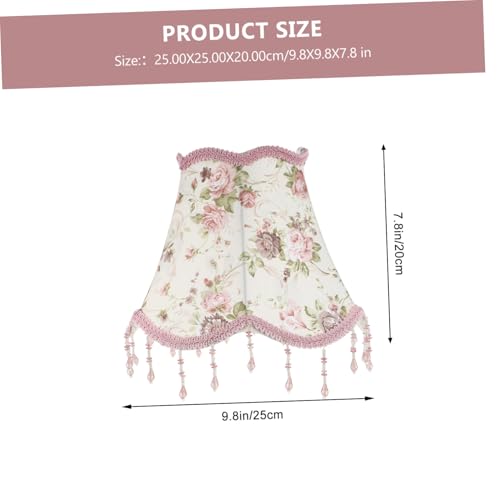 Homoyoyo Vintage Lampenschirm Tischlampe mit Pendel Kleine Runde Lichtabdeckung aus Robustem und Einfache Montage Langlebiger Lampenschirm für Innenbereich Rosa von Homoyoyo