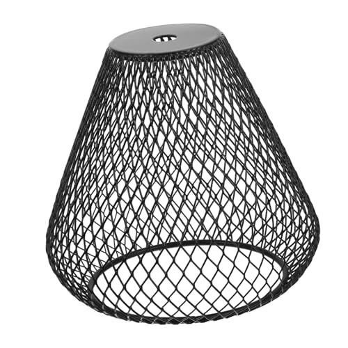 Homoyoyo Vintage Lampenschirm aus Eisen mit Hohlem Drahtgitter Kunstvoller Retro Lichtschutz für Tischlampen Robuster Metall Lampenschirm mit Gleichmäßiger Lichtverteilung von Homoyoyo