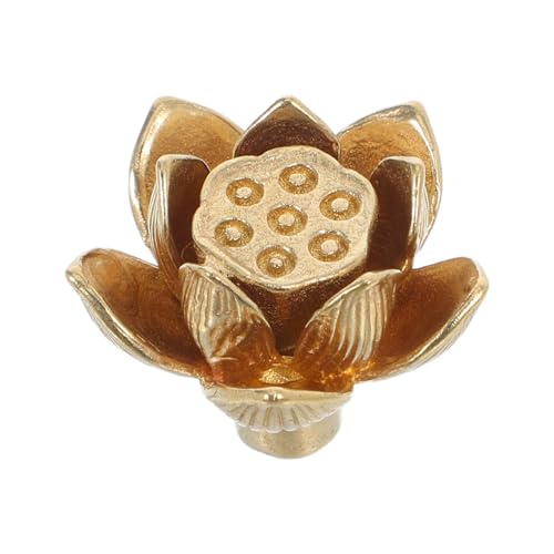 Homoyoyo Vintage Lotusblumen Türgriff Massivem Messing Retro Schrankgriff mit Kunstvollem Blütendesign Passend für Küchen und Kleiderschränke Langlebig und Komfortabel Dekoratives Homoyoyo Vintage Lotusblumen Türgriff Massivem Messing Retro Schrankgriff mit Kunstvollem Blütendesign Passend für Küchen und Kleiderschränke Langlebig und Komfortabel Dekoratives von Homoyoyo