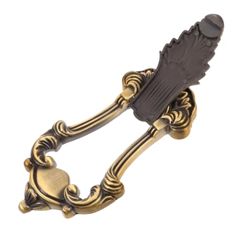 Homoyoyo Vintage Möbelgriff Metall Zinklegierung Türgriff mit Geschnitztem Europäischem Design Langlebiger Schrankgriff für Kommoden Küchenschränke Dekorativer Griff für Möbel und Türen von Homoyoyo