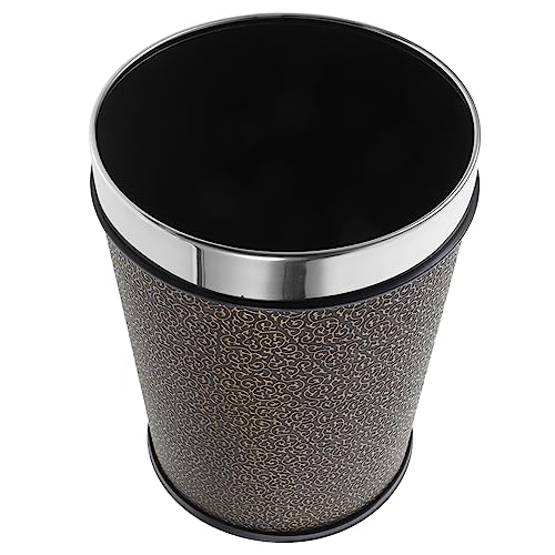 Homoyoyo Vintage Mülleimer mit Großer Kapazität Multifunktionaler Abfallbehälter für Badezimmer Schlafzimmer und Büro Stilvoller Müllcontainer Schwarz mit Traditionellem Design Homoyoyo Vintage Mülleimer mit Großer Kapazität Multifunktionaler Abfallbehälter für Badezimmer Schlafzimmer und Büro Stilvoller Müllcontainer Schwarz mit Traditionellem Design von Homoyoyo