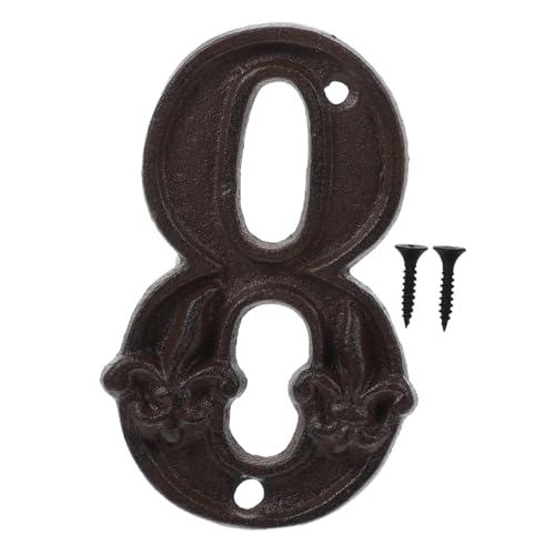 Homoyoyo Vintage Türnummern aus Gusseisen Wetterfest Leicht Montierbar mit Schrauben Lesbar für Haus Zaun Briefkasten Robustes Metall Dekoratives Retro hausnummernschild für Außenbereich Homoyoyo Vintage Türnummern aus Gusseisen Wetterfest Leicht Montierbar mit Schrauben Lesbar für Haus Zaun Briefkasten Robustes Metall Dekoratives Retro hausnummernschild für Außenbereich von Homoyoyo