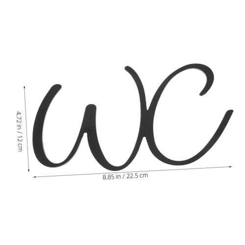 Homoyoyo WC Schild Selbstklebend Unisex Toilettenschild für Badezimmer Tür Genderneutral Klare Sichtbarkeit Robuste Verarbeitung für Privatsphäre Badezimmer Deko von Homoyoyo