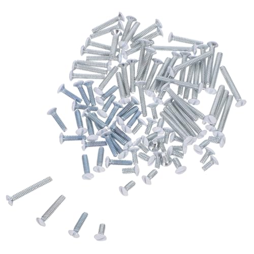 Homoyoyo Wallplatte Schrauben Gewinde Flachkopf für Schalter Abdeckung Steckdosen Beleuchtung Paneele Einfache Montage Langlebig von Homoyoyo