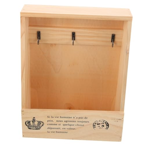 Homoyoyo Wandmontierte Schlüsselaufbewahrungsbox aus Holz Rustikaler Schlüsselhalter für Eingangsbereich Leicht zu Installierender Schlüsselkasten für Flur Küche Garage Vintage Design Homoyoyo Wandmontierte Schlüsselaufbewahrungsbox aus Holz Rustikaler Schlüsselhalter für Eingangsbereich Leicht zu Installierender Schlüsselkasten für Flur Küche Garage Vintage Design von Homoyoyo