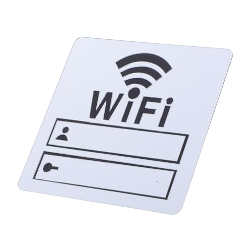 Homoyoyo Wandschild Wlan Passwortschild Für Die Wand Heimdekoration Wandaufkleber Wlan Wandzubehör Passwort Acrylschild Wlan Schild Passwort Selbstklebender Spiegel Wlan von Homoyoyo