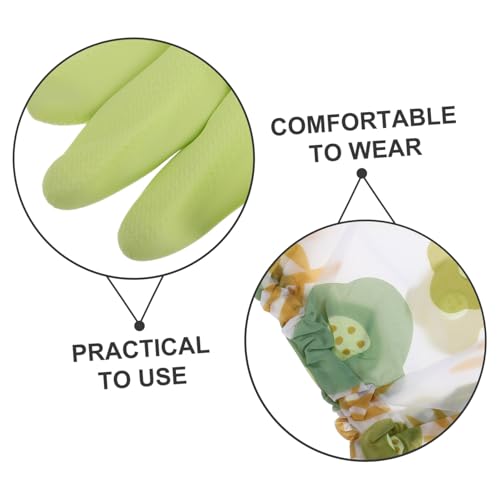 Homoyoyo Wasserdichte Langlebige Grüne Küchenhandschuhe mit Verlängertem Schutz für Haushalt Garten und Reinigung Wiederverwendbare Schwere Spülhandschuhe für Vielseitige Anwendung Homoyoyo Wasserdichte Langlebige Grüne Küchenhandschuhe mit Verlängertem Schutz für Haushalt Garten und Reinigung Wiederverwendbare Schwere Spülhandschuhe für Vielseitige Anwendung von Homoyoyo