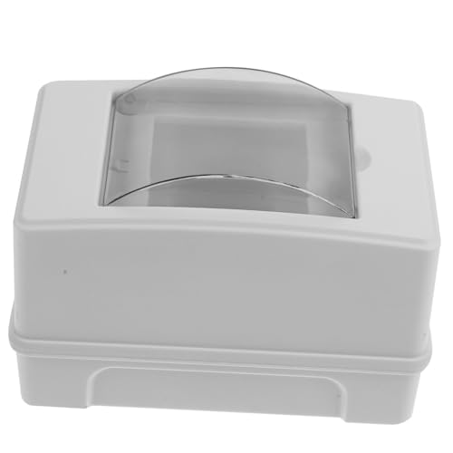 Homoyoyo Wasserdichte Outdoor Verteilerbox mit Transparentem Fenster Kunststoff Schutzkasten für Stromverteilung Wetterfeste Elektrische Anschlussdose für Haus und Gewerbe von Homoyoyo