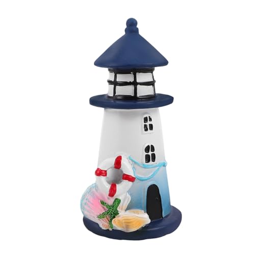Homoyoyo Wasserdichter Resin Laternen Lampenschirm Ersatzteil Leuchtturm Dekoration für Garten und Rasen Outdoor Solar Laterne für Küsten und Strandhausbeleuchtung von Homoyoyo